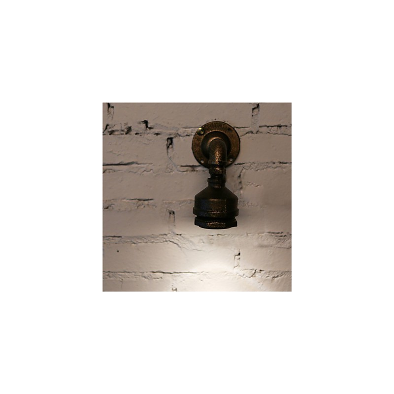 Loft Iron Water Pipe Lamp Απλίκα τοίχου Industrial Vintage φωτιστικά τοίχου για εσωτερικούς χώρους σπιτιού