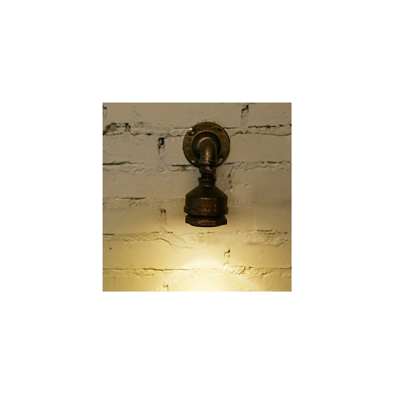 Loft Iron Water Pipe Lamp Απλίκα τοίχου Industrial Vintage φωτιστικά τοίχου για εσωτερικούς χώρους σπιτιού