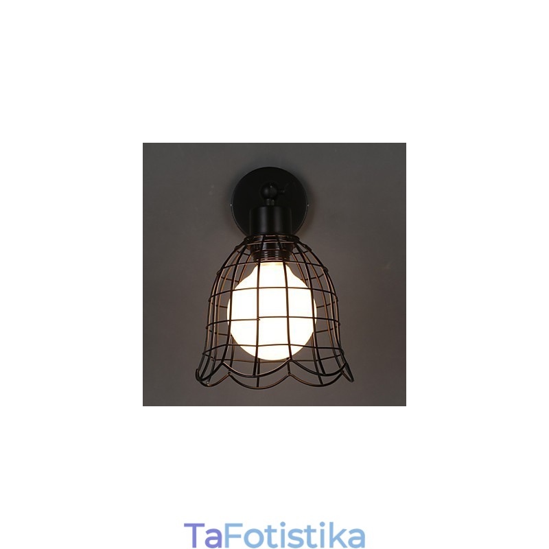 Επιτοίχιο φωτιστικό Single Head Industrial Wind Contracted Europe Type Φωτιστικό τοίχου από σφυρήλατο σίδερο
