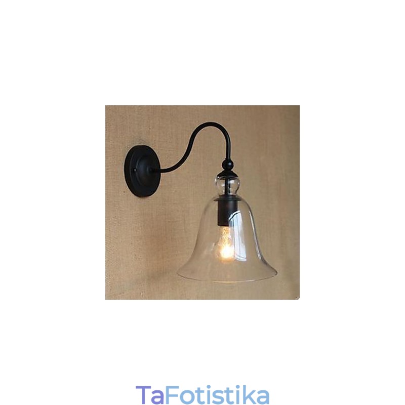 Συμβεβλημένος γυάλινος διάδρομος καθιστικού διακοσμεί το φωτιστικό τοίχου