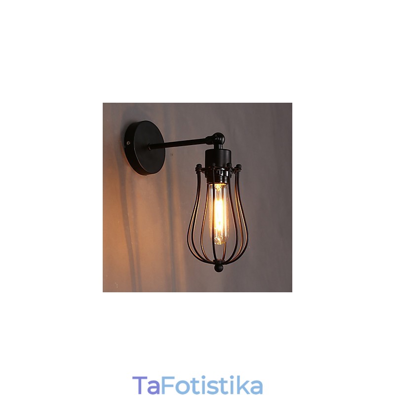 Creative Personality Διακοσμητικό Επιτοίχιο Φωτιστικό από σφυρήλατο σίδερο ρετρό γκρέιπφρουτ