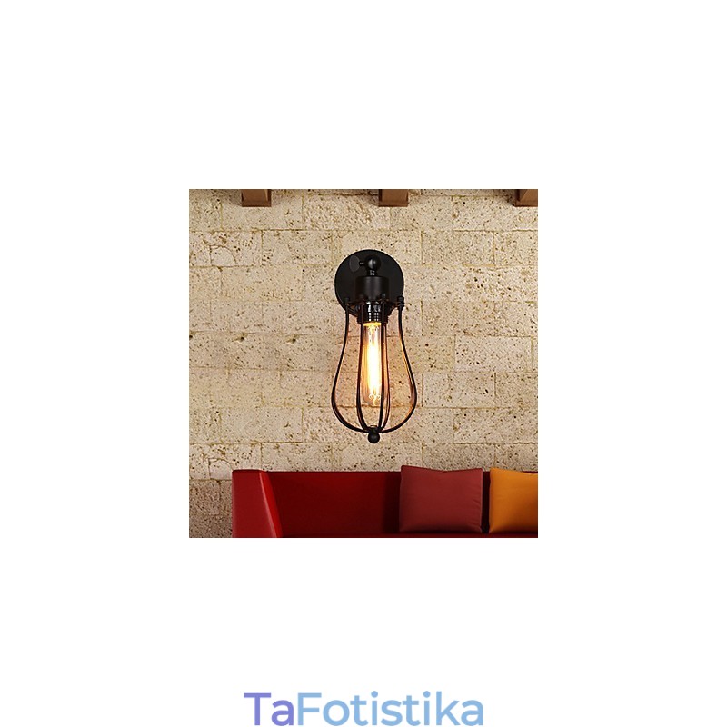 Creative Personality Διακοσμητικό Επιτοίχιο Φωτιστικό από σφυρήλατο σίδερο ρετρό γκρέιπφρουτ