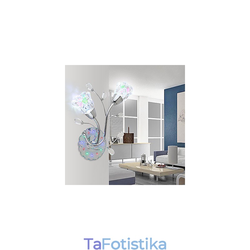 Creative Flowers Contemporary And Contracted Creative Crystal Wall Light Lights