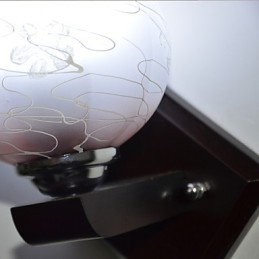 Δημιουργικό επιτοίχιο φωτιστικό από μασίφ ξύλο κρεβατοκάμαρας The Head Of A Bed Lights