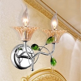 Creative Contemporary And Contracted Crystal Creative Wall Lights European Style