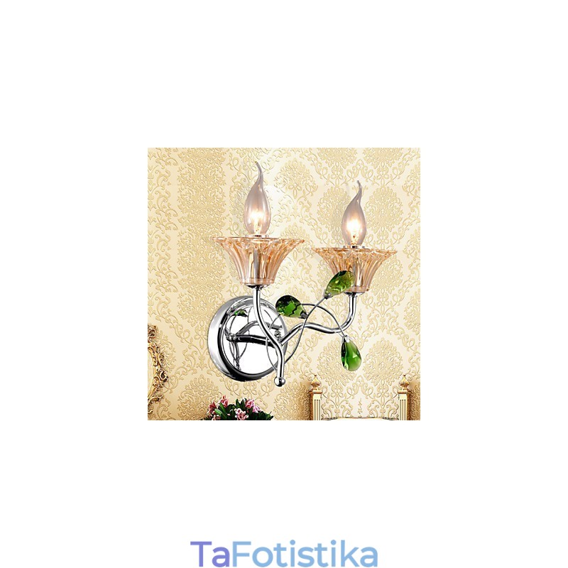 Creative Contemporary And Contracted Crystal Creative Wall Lights European Style