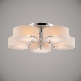 Flush Mount Modern Contemporary 5 Φωτιστικά Φωτιστικό Οροφής Μεταλλικό