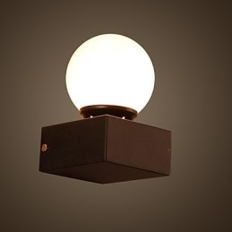Δημιουργικό Επιτοίχιο Φωτιστικό Ball Loft Φωτιστικό τοίχου από σφυρήλατο σίδερο που αποκαθιστά τα φώτα των αρχαίων τρόπων