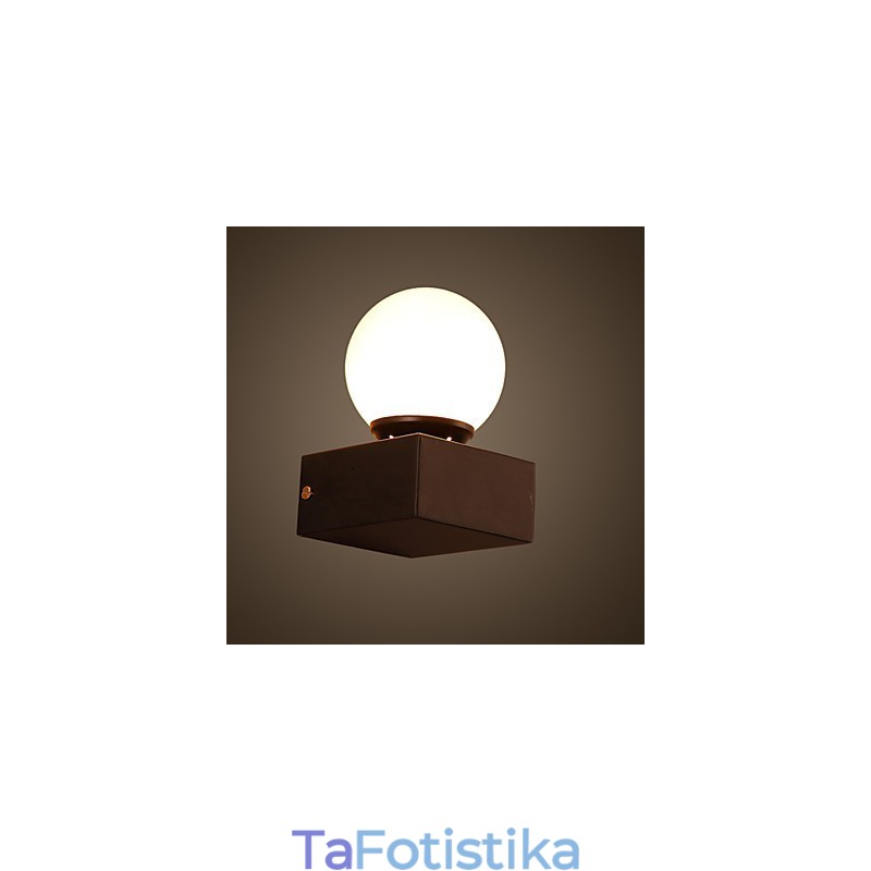 Δημιουργικό Επιτοίχιο Φωτιστικό Ball Loft Φωτιστικό τοίχου από σφυρήλατο σίδερο που αποκαθιστά τα φώτα των αρχαίων τρόπων