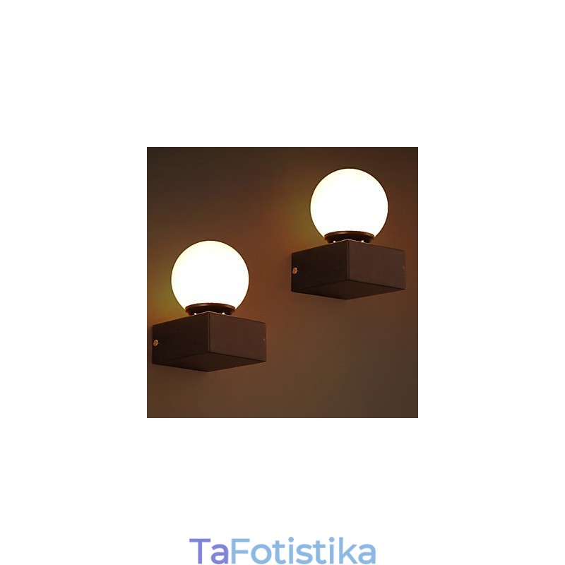 Δημιουργικό Επιτοίχιο Φωτιστικό Ball Loft Φωτιστικό τοίχου από σφυρήλατο σίδερο που αποκαθιστά τα φώτα των αρχαίων τρόπων