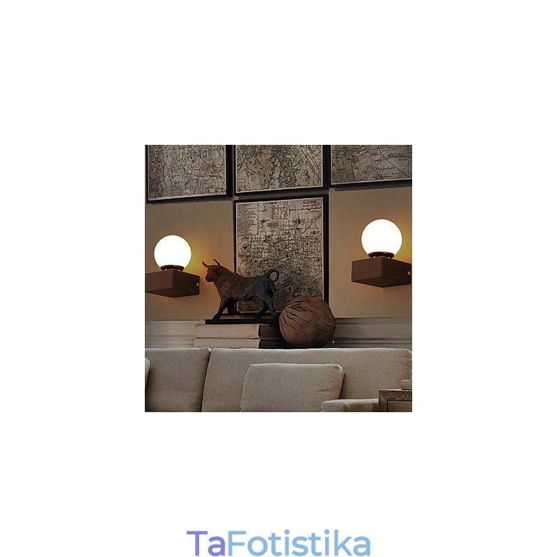 Δημιουργικό Επιτοίχιο Φωτιστικό Ball Loft Φωτιστικό τοίχου από σφυρήλατο σίδερο που αποκαθιστά τα φώτα των αρχαίων τρόπων