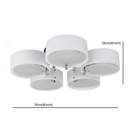Flush Mount Modern Contemporary 5 Φωτιστικά Φωτιστικό Οροφής Μεταλλικό