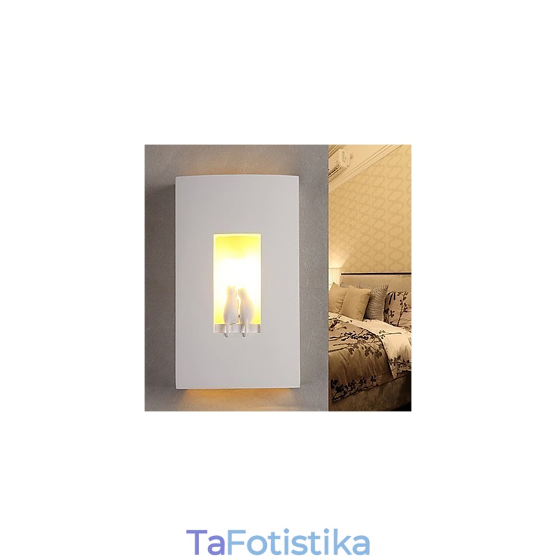 Μόδα Ζεστό Φωτιστικό Παιδικού Δωματίου Creative Kitty Γύψινο φωτιστικό τοίχου