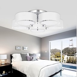 Flush Mount Modern Contemporary 5 Φωτιστικά Φωτιστικό Οροφής Μεταλλικό