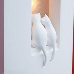 Μόδα Ζεστό Φωτιστικό Παιδικού Δωματίου Creative Kitty Γύψινο φωτιστικό τοίχου