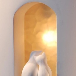 Μόδα Ζεστό Φωτιστικό Παιδικού Δωματίου Creative Kitty Γύψινο φωτιστικό τοίχου
