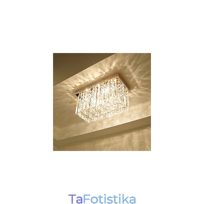 Μοντέρνο Σύγχρονο Crystal Metal Flush Mount