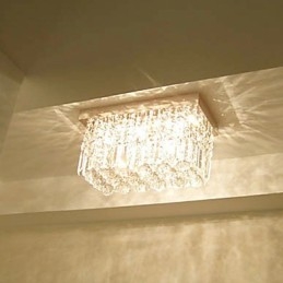 Μοντέρνο Σύγχρονο Crystal Metal Flush Mount