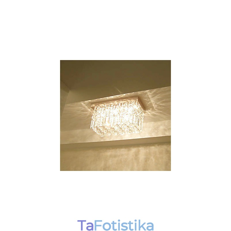 Μοντέρνο Σύγχρονο Crystal Metal Flush Mount