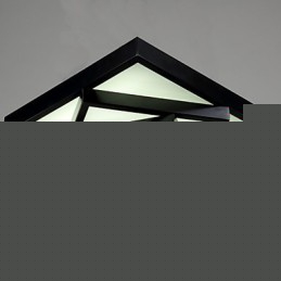 Square Flush Mount Μοντέρνο Σύγχρονο Φωτιστικό Οροφής Μεταλλικό