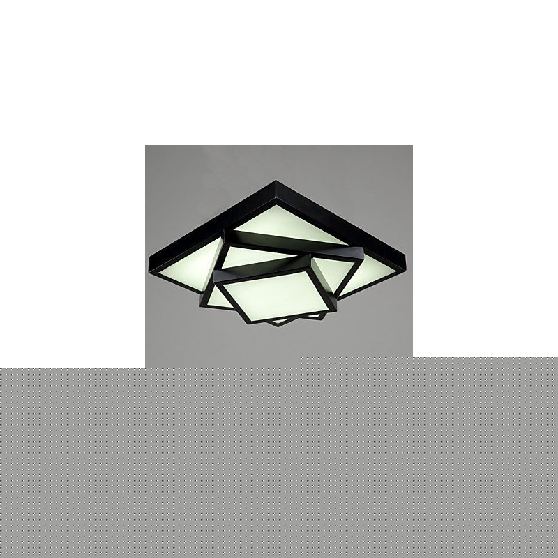 Square Flush Mount Μοντέρνο Σύγχρονο Φωτιστικό Οροφής Μεταλλικό