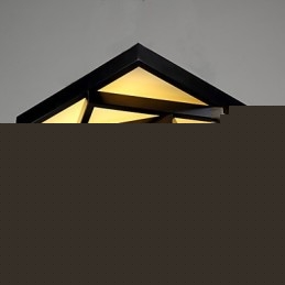 Square Flush Mount Μοντέρνο Σύγχρονο Φωτιστικό Οροφής Μεταλλικό
