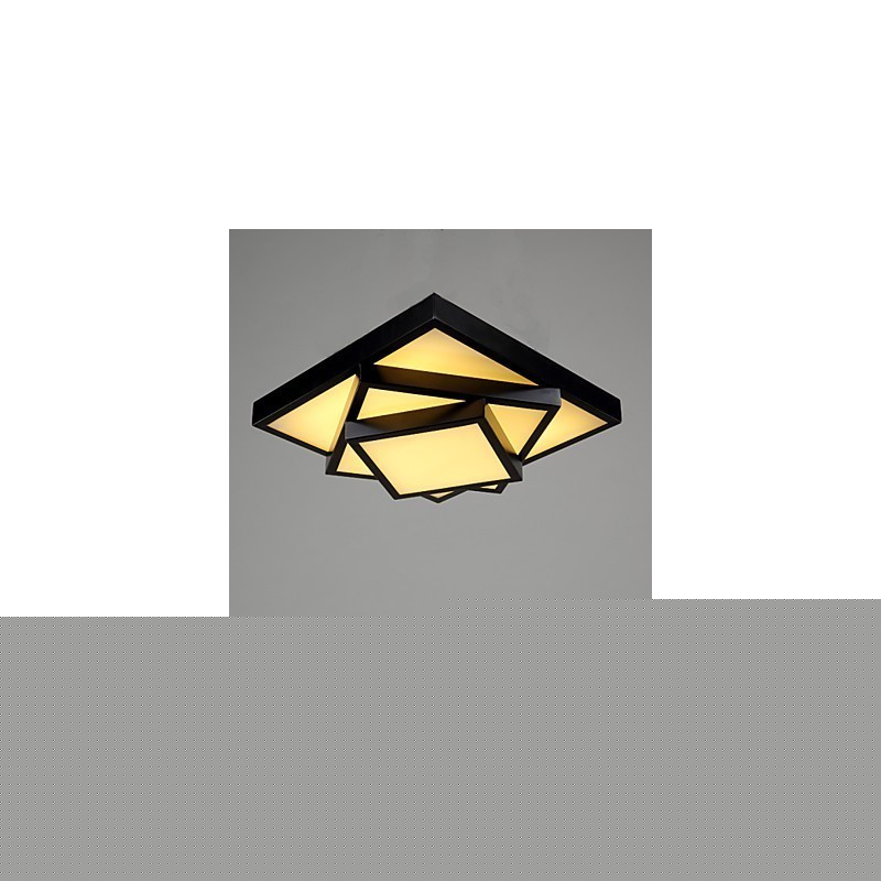 Square Flush Mount Μοντέρνο Σύγχρονο Φωτιστικό Οροφής Μεταλλικό