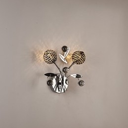 Απλίκες τοίχου Crystal Mini Style Modern Contemporary Metal