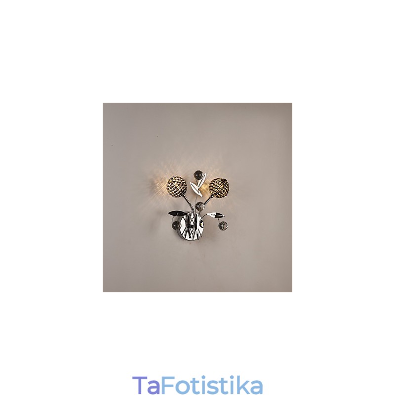 Απλίκες τοίχου Crystal Mini Style Modern Contemporary Metal