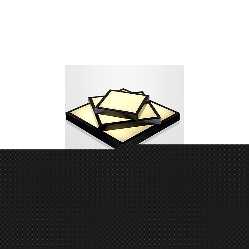 Square Flush Mount Μοντέρνο Σύγχρονο Φωτιστικό Οροφής Μεταλλικό