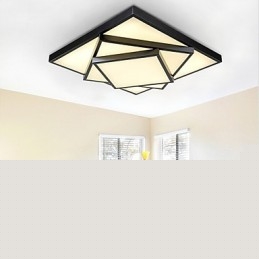 Square Flush Mount Μοντέρνο Σύγχρονο Φωτιστικό Οροφής Μεταλλικό