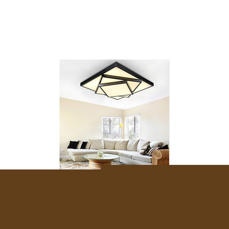 Square Flush Mount Μοντέρνο Σύγχρονο Φωτιστικό Οροφής Μεταλλικό