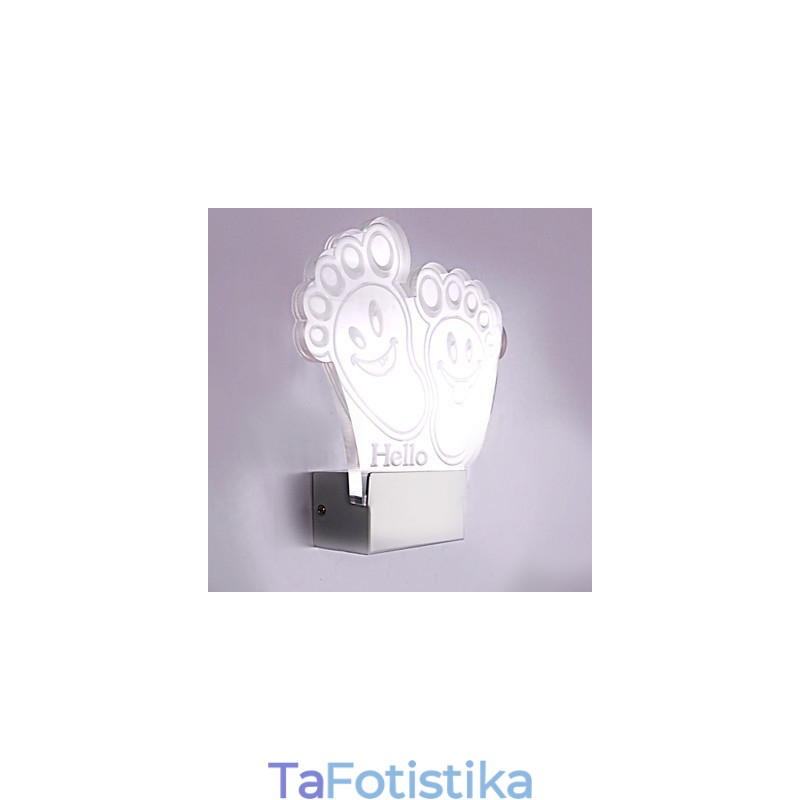 Ακρυλικό Επιτοίχιο Φωτιστικό PVC Light Chip Μοντέρνο Σύγχρονο Μέταλλο