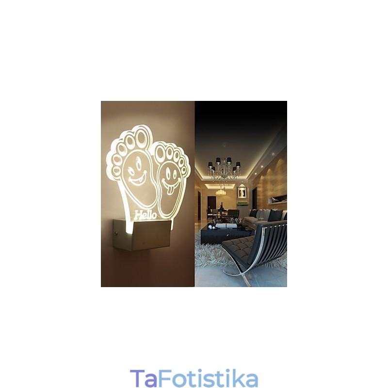 Ακρυλικό Επιτοίχιο Φωτιστικό PVC Light Chip Μοντέρνο Σύγχρονο Μέταλλο