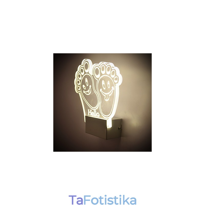 Ακρυλικό Επιτοίχιο Φωτιστικό PVC Light Chip Μοντέρνο Σύγχρονο Μέταλλο