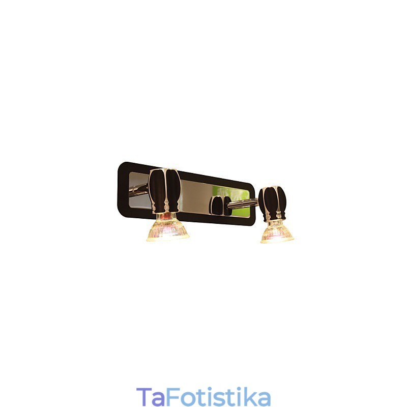 Μοντέρνα Μαύρα Φωτάκια Τοίχου Φωτάκια Μπάνιου με 2 Φώτα