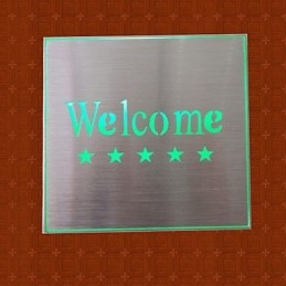 The Hotel Market Welcome Indicator Light Lamp Creative Bar Model Απλίκες Τοίχου Μεταλλικές