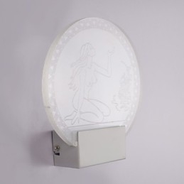 Ακρυλικό Επιτοίχιο Φωτιστικό PVC Light Chip Μοντέρνο Σύγχρονο Μέταλλο 5W