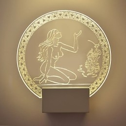 Ακρυλικό Επιτοίχιο Φωτιστικό PVC Light Chip Μοντέρνο Σύγχρονο Μέταλλο 5W