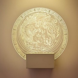 Απλίκες τοίχου Φωτιστικό PVC Light Μοντέρνο Σύγχρονο Μέταλλο