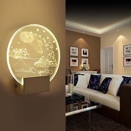 Ακρυλικό Φωτιστικό τοίχου PVC Φωτιστικό Φωτιστικό Μοντέρνο Σύγχρονο Μέταλλο