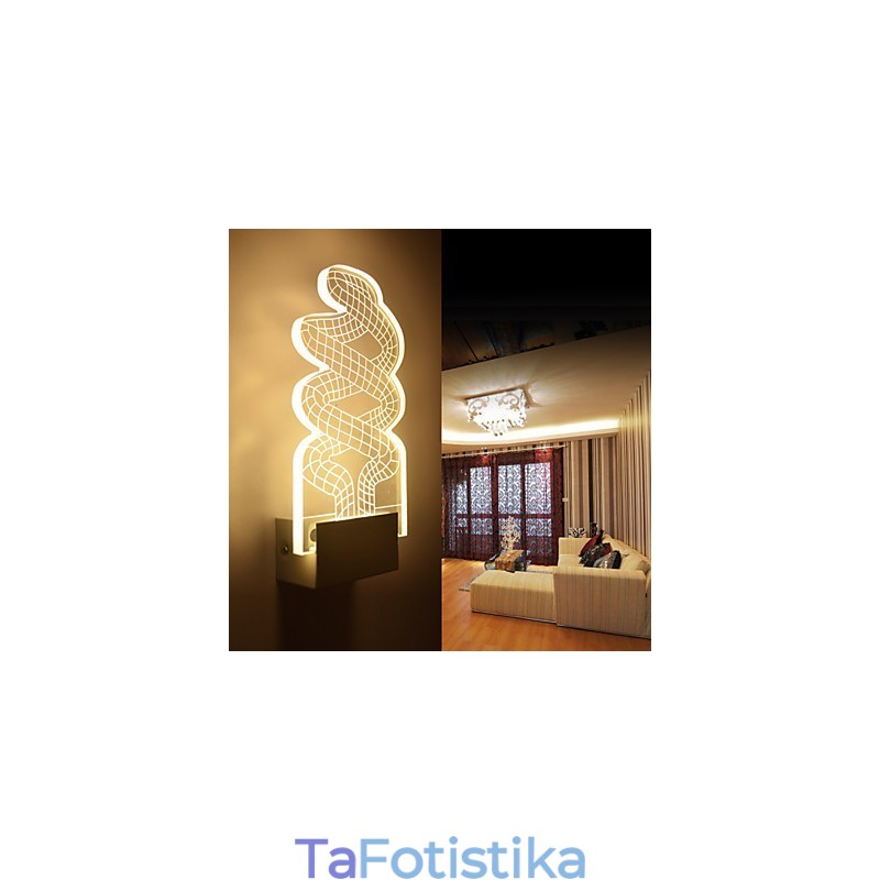 Ακρυλικό Επιτοίχιο Φωτιστικό PVC Light Chip Μοντέρνο Σύγχρονο Μέταλλο