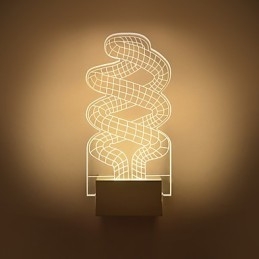 Ακρυλικό Επιτοίχιο Φωτιστικό PVC Light Chip Μοντέρνο Σύγχρονο Μέταλλο