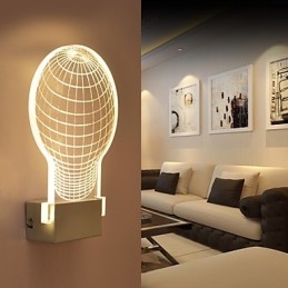 Ακρυλικό Επιτοίχιο Φωτιστικό PVC Light Chip Μοντέρνο Σύγχρονο Μέταλλο