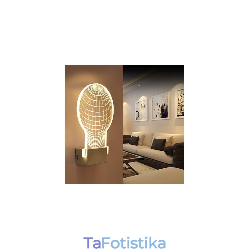 Ακρυλικό Επιτοίχιο Φωτιστικό PVC Light Chip Μοντέρνο Σύγχρονο Μέταλλο
