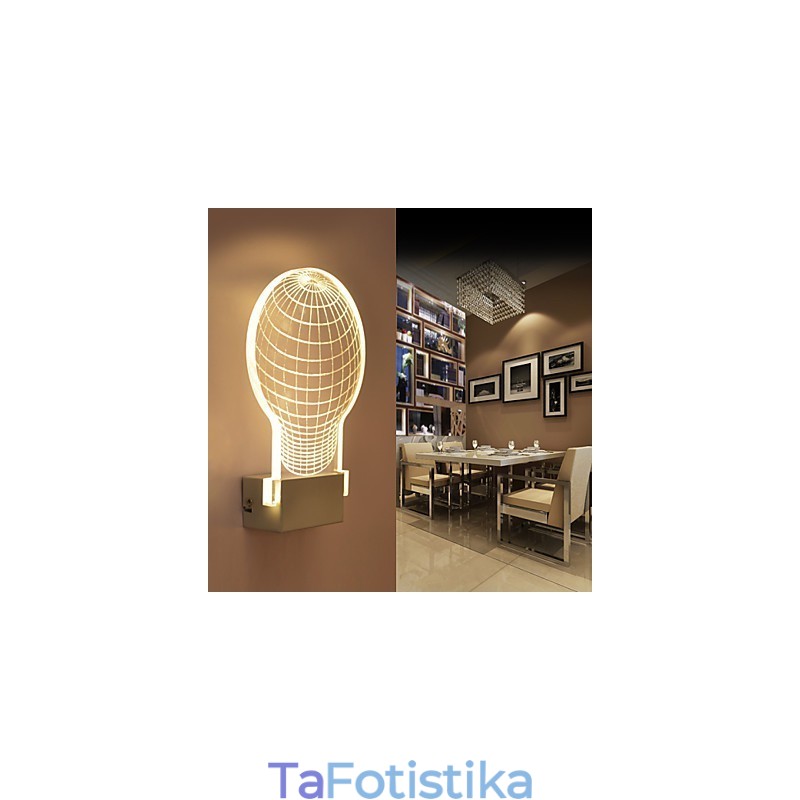 Ακρυλικό Επιτοίχιο Φωτιστικό PVC Light Chip Μοντέρνο Σύγχρονο Μέταλλο