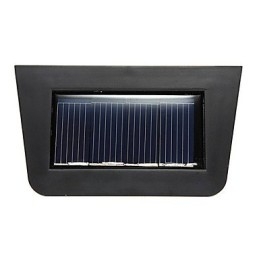 Θερμό Κίτρινο Φωτιστικό Επιτοίχιας Βάσης 2 Φαναριού με ηλιακή ενέργεια