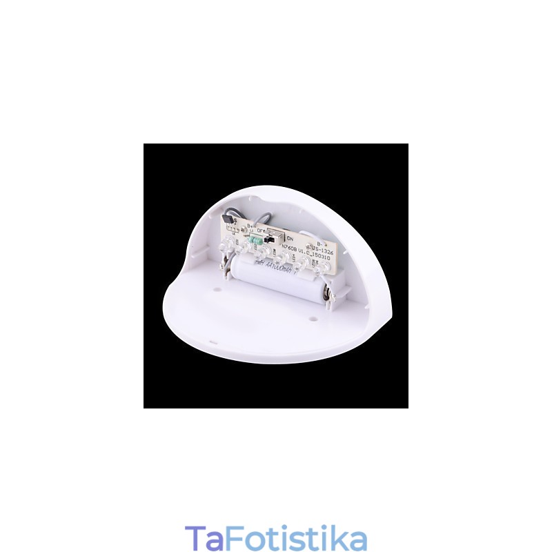 Ηλιακή Αδιάβροχη Λάμπα IP55 Λευκό + Μαύρο