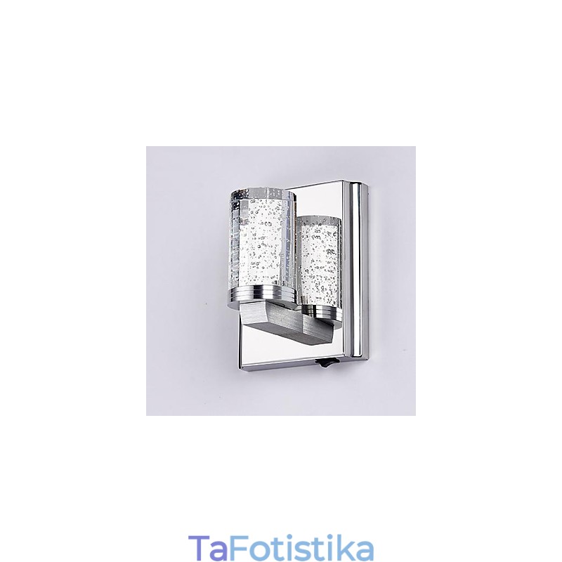 Μίνι Φωτιστικό Τοίχου 1Light Καλλιτεχνικό από ανοξείδωτο επιμετάλλωτο επιμετάλλωμα