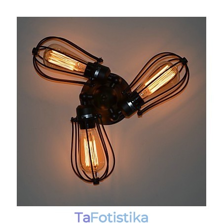 Απλίκες τοίχου Mini Style Rustic Lodge Metal Απλίκες τοίχου Mini Style Rustic Lodge Metal